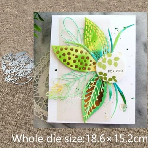 New Design Craft Metal stencil mold Cutting Dies leaves set decoration scrapbook die cuts Album Paper Card Craft Embossing