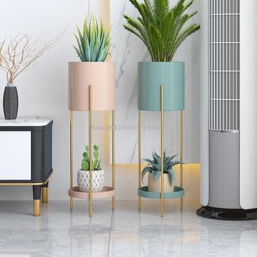 Nordic Flower Stand Balcony Modern Minimalist Floor-to-ceiling Multi-layer Simple Shelf Light Luxury Net Red Flower Stand