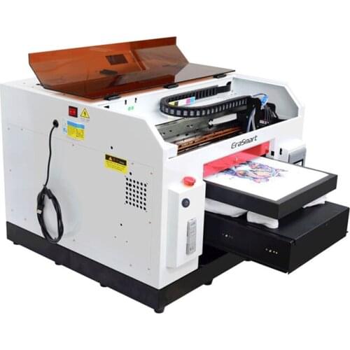 LY full automatic flatbed UV DTG Inkjet printer machine A33 3040 touch screen Epson 1390 print head infrared ray measure max wor