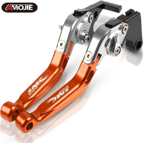 Motorcycle CNC Adjustable Extendable Foldable Brake Clutch Levers Handle Brakes 690 SMCR For 690SMCR 2014 2015 2016 2017