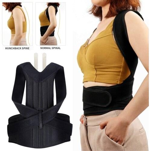 Adjustable Posture Corrector Back Shoulder Straight Support Brace Belt Spine Corrector Postural Fixer Tape For Adult