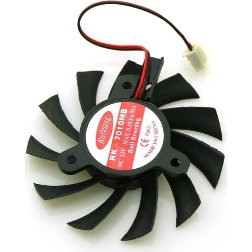 RK-7010MB 12V 0.15A 65mm 2Wire 2Pin VGA Fan For MSI Z240-MD512D5 Z240-MD512M Graphics Card Cooling Fan