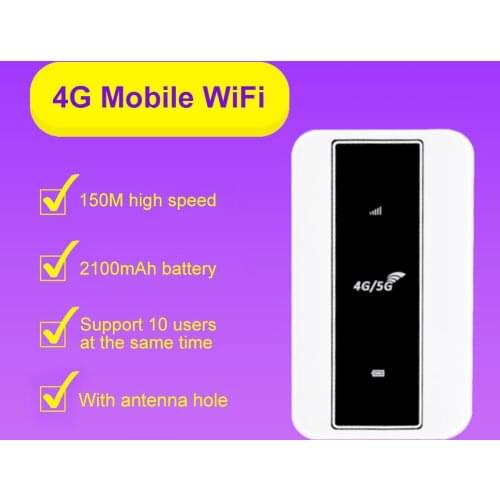 4G Router 150Mbps Wireless Wifi 4G LTE Network Routers LTE/UMTS/GSM Antenna TDD/FDD Router Portable Mobile Hotspot Device