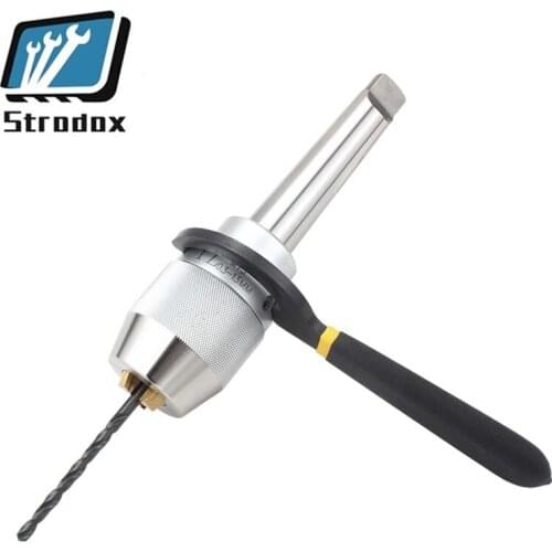 CNC lathe Mo type integrated self-tightening drill chuck APU13 / 16 self-locking quick-tightening drill bit holder MT3-APU13S