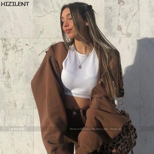 Zip-up Women Korean Style hoodies Vintage Solid Long Sleeve Oversized Hooded Female Sweatshirt Y2K Women Casual Large jacket