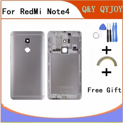 AAA Battery Back Cover For Redmi Note 4 Battery Back Case For Redmi Note 4 Housing +Volume buttons + Power Buttons