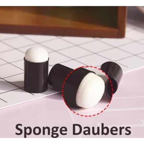 1/10pcs Sponge Daubers Finger Foam for DIY Scrapbooking Craft Inking Staining Painting Stamping Brush Tool Drawing Accessories