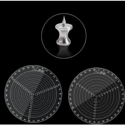 1Pc Portable All Circular 20/30cm Plastic 360 Degree Pointer Protractor Ruler Angle Finder Swing Arm For School Office Supplier