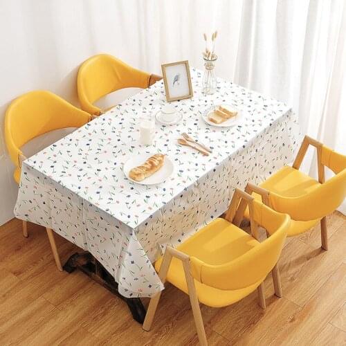130*140mm Table Cloth Oil-proof Plastic Pattern Easy Clean Dining Table Cloth