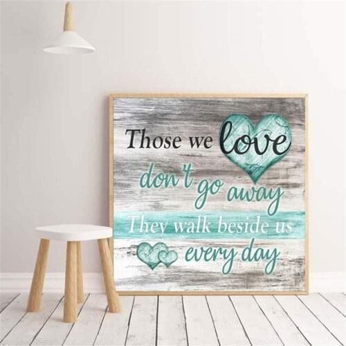 5d Diy Diamond Painting Cross Ctitch Kits Diamond Mosaic Embroidery Letter Family Home Painting Round Full Drill Gift Home Decor