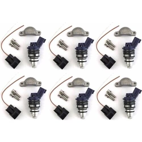 6 Fuel Injectors for NISSAN Z32 300ZX 89-94 VG30DETT 370cc FAIRLADY Z 375cc