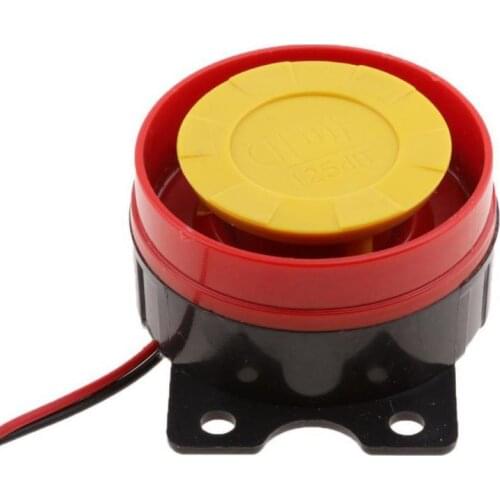 Motorcycle Electric Car Anti-theft device 12 Volt Car Truck Motorcycle Driven Red Air Raid Siren Horn Alarm ATV Red