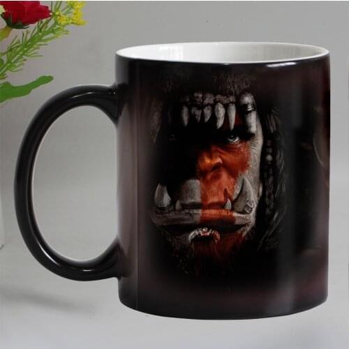 Free shipping Funny novelty Movie Ceramic Color Changing Coffee Mug Magic Tea Cup Mugs surprise gift