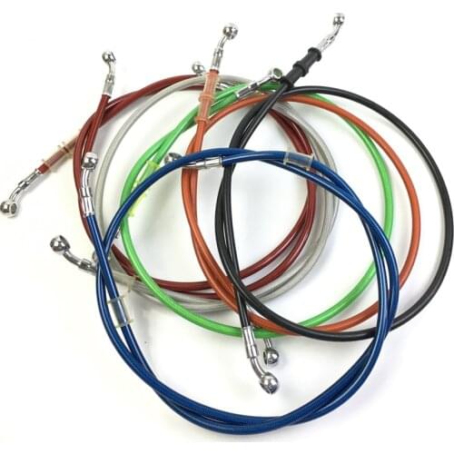 For Yamaha Kawasaki Honda Dirt Bike Motorcycle Braided Steel Hydraulic Reinforcing Brake Line Tube Clutch Oil Hose Universal Fit
