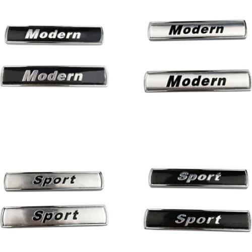 For Honda Civic Hyundai Infiniti Jaguar XF Jeep KIA Lexus Lincoln Modern Sport Logo Metal Auto Side Door Emblem Decal Styling