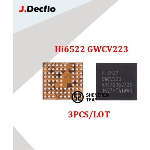 JDecflo 3pcs/lot PMIC Hi6522 GWCV223 V2 Power Supply IC For HUAWEI HONOR 4X 6X 7X 8X 8 P8 Integrated Circuits Replacement Parts