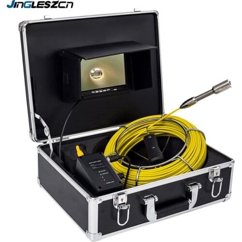 Pipeline Inspection Camera Drain Sewer Industrial Endoscope Waterproof IP68 Snake Video System with 7 Inch LCD Monitor with 40M