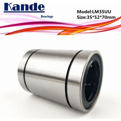 Kande Bearings LM35UU 1pc LM35UU Linear Bearing 35x52x70mm LM35 UU Linear Bearing LM35