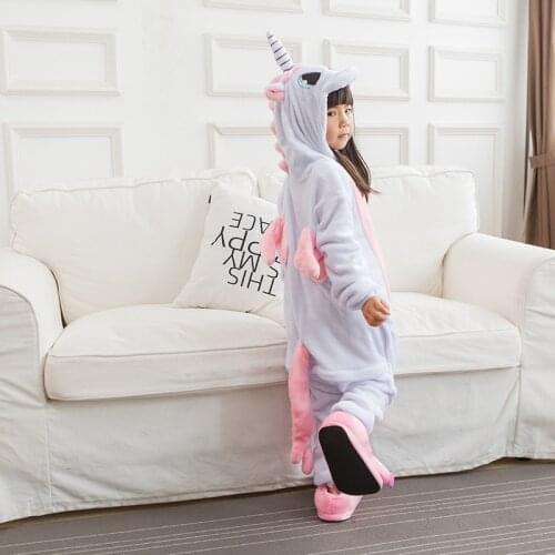Animal Anime Cosplay Pink Unicorn Costume for Boy Girls Halloween Dress unicornio Kids Cute Cartoon Pajama Carnival Party