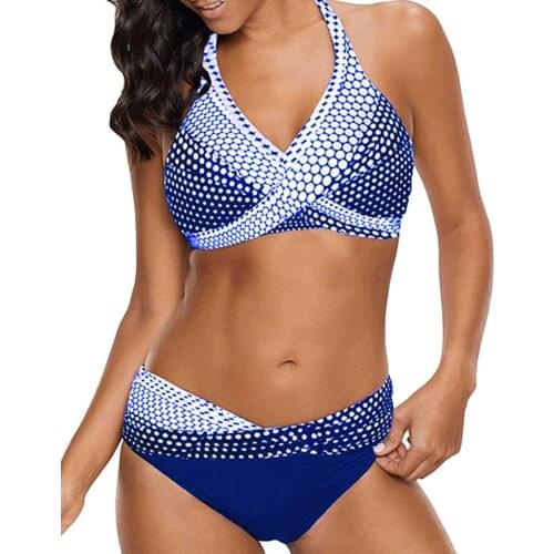 Polka Dot Bathing Suit Womens Swimsuit Bikini Push Up Beachwear Summer Holiday Swimwear Sexy Swimming Suit Pad Bra Bikinis Set