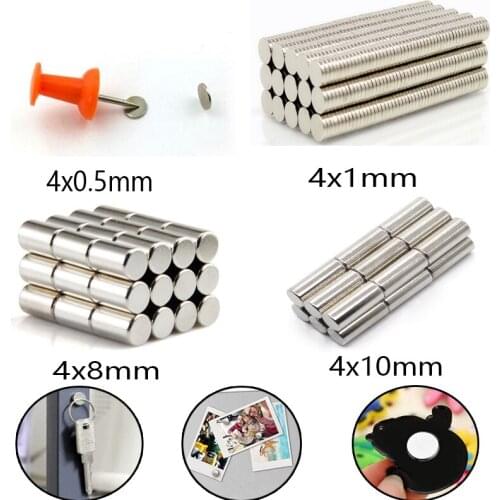 25-100Pcs Mini Round Small Magnet4X0.5 4X1 4X1.5 4X2 4X3 4X4 4X5 4X6 4X8 4X10 Magnet Permanent Super Strong Powerful Magnets