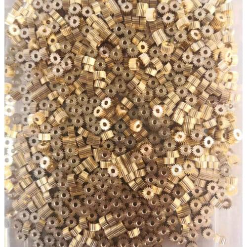 202A 0.25M Copper Gears OD= 5.5mm 20 Teeth Hole 1.98mm Metal Brass Pinion 20T