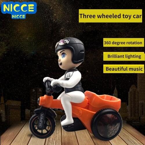 Nicce Hot selling of explosion light music special technology tricycle motorcycle childrens car intelligence electric toys
