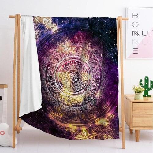 New starlight sleeping blanket cover blanket travel blanket flannel blanket single double large customized blanket bedding
