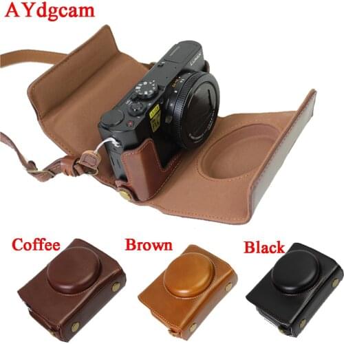 New Luxury Camera Bag Case For Panasonic LX10 LUMIX LX10 DMC-LX10 Camera video case Cover Open battery Design