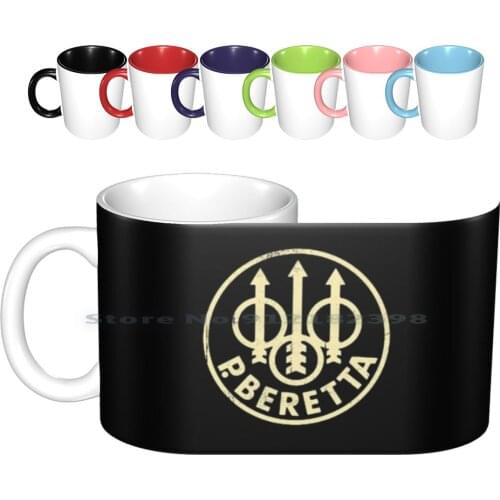 P. Ceramic Mugs Coffee Cups Milk Tea Mug Winchester Us Lock Perfection Simth Savage Arms Benelli Ruger Gun Guns Pistol Firearms