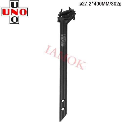 UNO SP-719 Mountain Bike Ultra Light Black 27.2/30.9/31.6mm Seat Post Iamok 350/400mm Seatpost Rear Wave Bicycle Parts