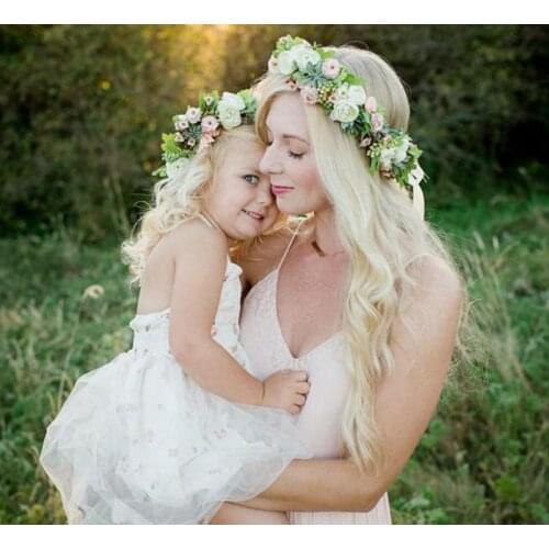 Party Holiday DIY Decorations The new European seaside resort Bohemia wind flowers wreath jewelry party 181214