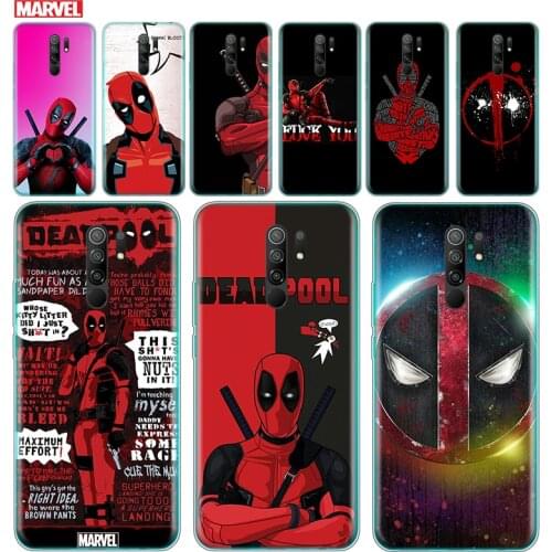 Transparent Cover Marvel Deadpool For Xiaomi Redmi K40 K30i K30T K30S K30 K20 10X GO S2 Y2 Pro Ultra Phone Case