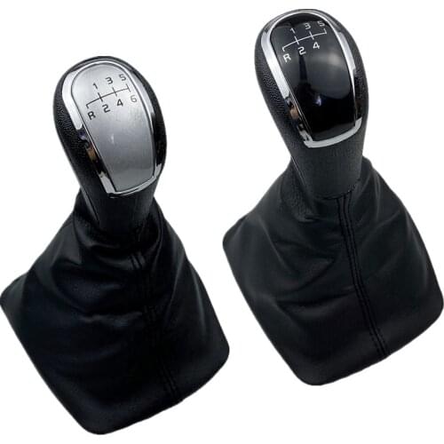 Car Gear Shift Knob Lever Pen Handle Gaiter Boot Cover Case For Skoda Octavia A5 A6 2004 2005 2006 2007 2008 2009 2010 2011 2012