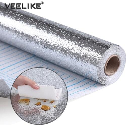 Self Adhesive Wallpapers for Foil Shelf Drawer Cabinet Aluminum Flims Smoke Machine Backsplash Wall Contact Stickers Home Decor