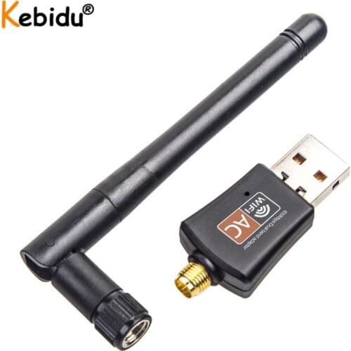 PC Network Card 600Mbps USB WiFi Adapter With 2dB Antenna Dual Band 2.4Ghz 5.8Ghz Usb Lan Ethernet Receiver 802.11ac