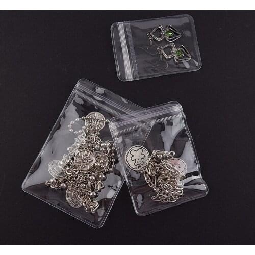 Bag Small Size25 Wires PVC Transparent Ziplock Bags Thicken Storage Gift Jewelry Packing Decoration