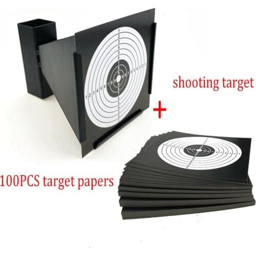 Tactical 14x14cm Steel Shooting Target 100 PCS Shooting Paper Pellet Trap Archery Shot Metal BB Training Rifle Gun Paintball