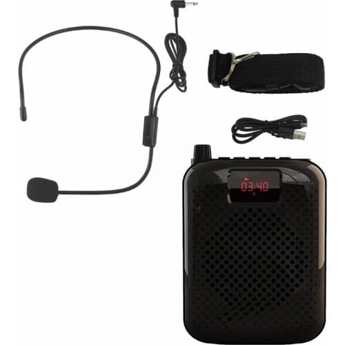 K500 Voice Amplifier Loudspeaker Wired Microphone Belt Bluetooth Audio Speaker