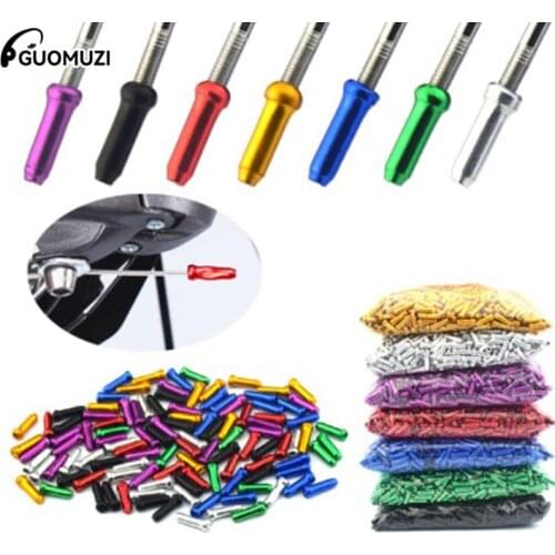 20PCS Bicycle Cable End Caps Bike Wire End Caps Brake Derailleur Shifter Cable Tips Crimps Tail Cap Bike Accessories