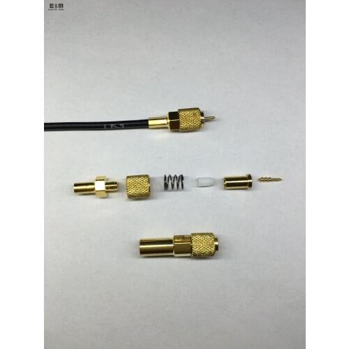 Vibration Sensor L5 M5 Microdot Male Connect with Spring Extended Line Cable for Coax Shock TOFD for Low Noise Sensing Cable