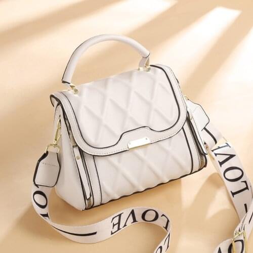 Vintage Luxury Handbags Plaid Leather Crossbody Bags for Women 2021 New Fashion Versatile High Quality Shoulder Messenger Bag