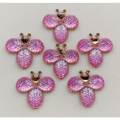 Show field retro bee butterfly bead fashion temperament jewelry earrings female 21*22mm 20pcs -B433