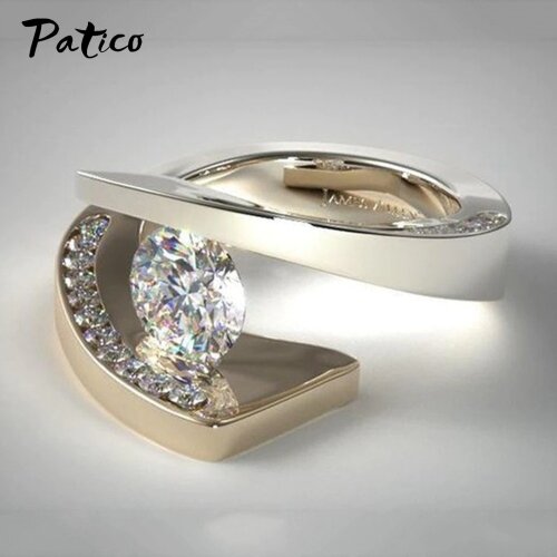 Top Vendor Fashion 925 Sterling Silver Rings Crystal Rings Women Crown Cubic Zircon Ring Jewelry Engagement Party