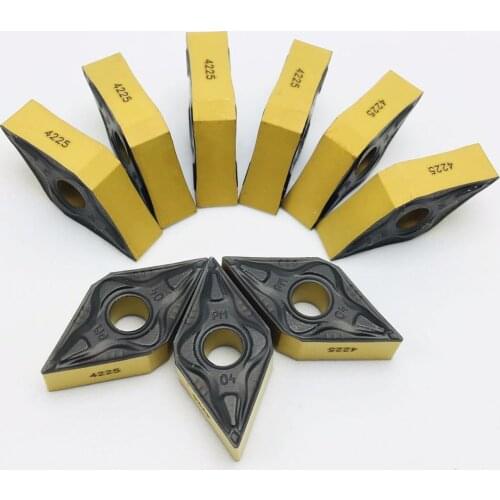 10pcs DNMG150608 PM 4225 DNMG150604 PM 4225 Turning carbide inserts High quality Tokarnyy turning tool dnmg 150608 dnmg 150604