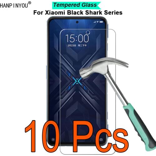 10 Pcs/Lot For Xiaomi Black Shark 4 / Pro 6.67" 9H Hardness 2.5D Toughened Tempered Glass Film Screen Protector Guard