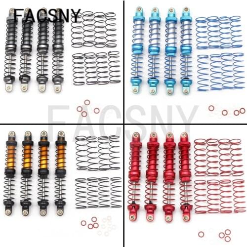 4PCS RC Crawler Shock Absorber Oil Damper 70mm 80mm 90mm 100mm 110mm 120mm for SCX10 Wraith TRX4 TRX6 ABSiMA