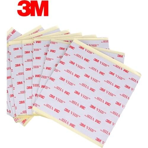 5 sheets 3M VHB RP45 Tape for Automotive, Construction, Metalworking, Heavy Duty 100mmx100mm, 10cmx10cm 4" x 4", 1.1mm thick