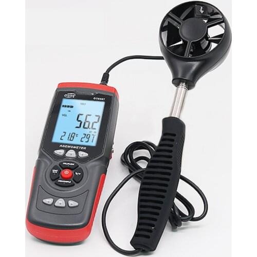 GT8907 Anemometer Air Volume Tester Wind Temperature Direction Wind Level Measuring Instrument High-precision Digital