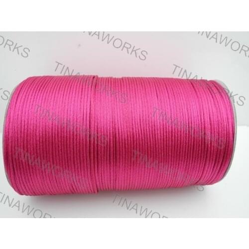 FREE SHIPPING 300meters/327Yards Rose Rattail Satin Cord/Thread Chinese knot/Nylon beading cord